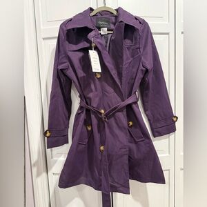 Women's Purple Trench Coat